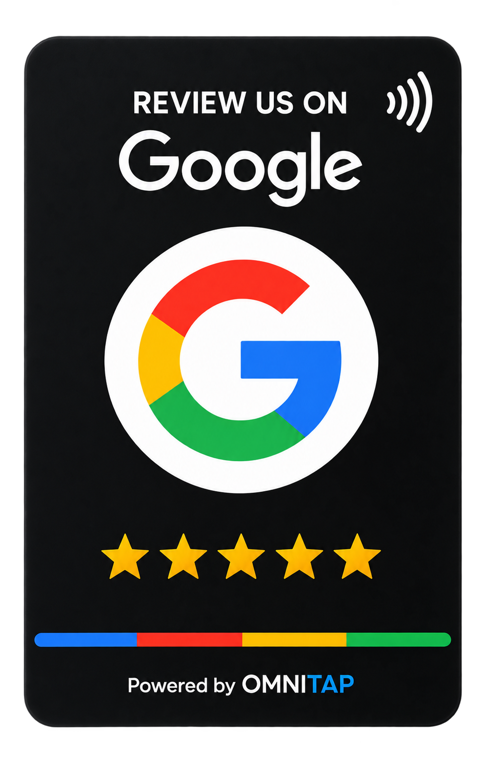 Design 03 - Matte Black Google Review Card