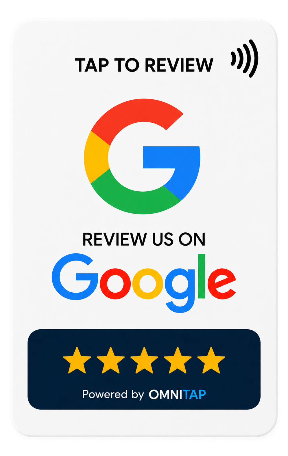 Design 05 - Minimal Star Badge Google Review Card