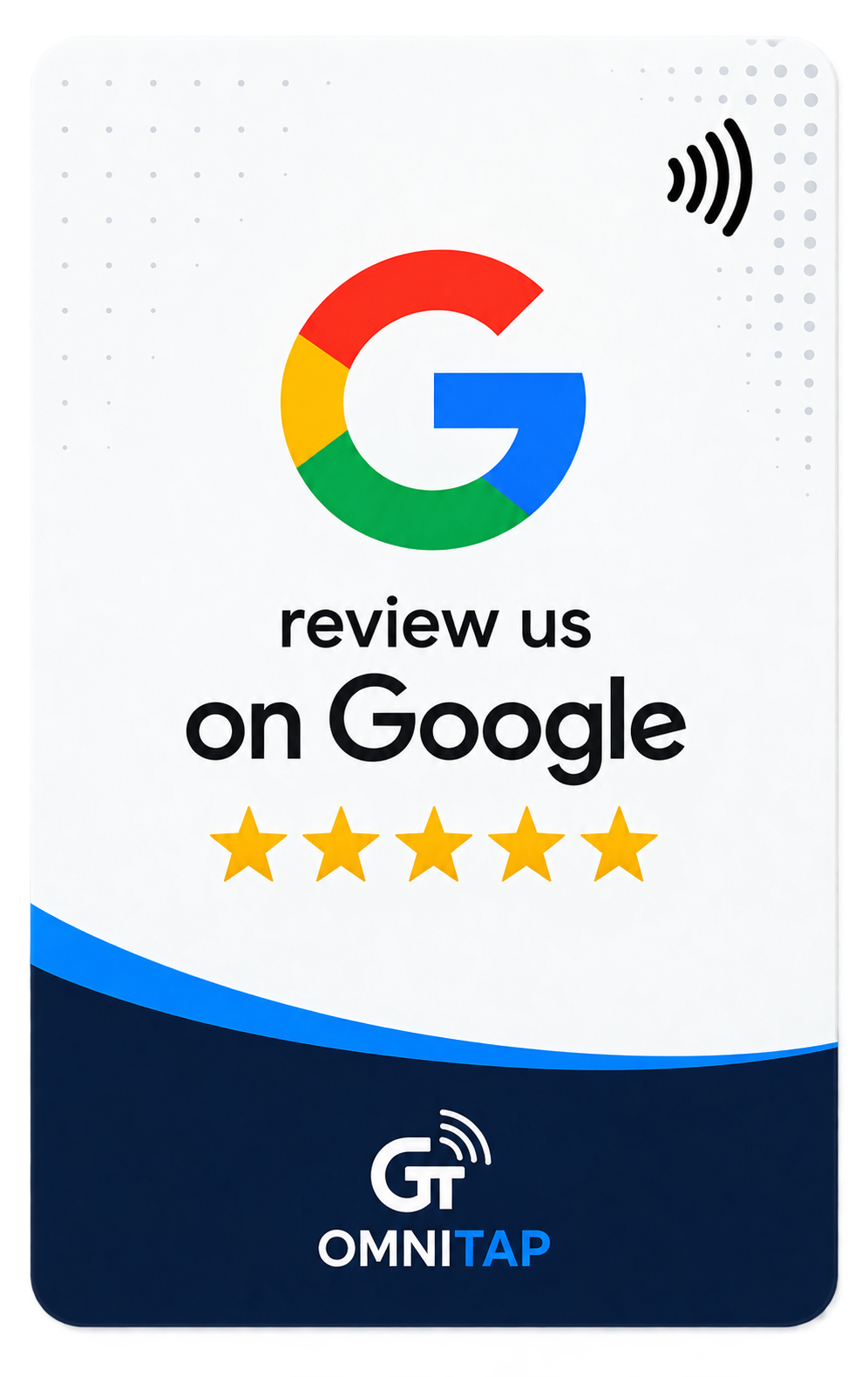 Design 04 - Textured Curve Google Review Card