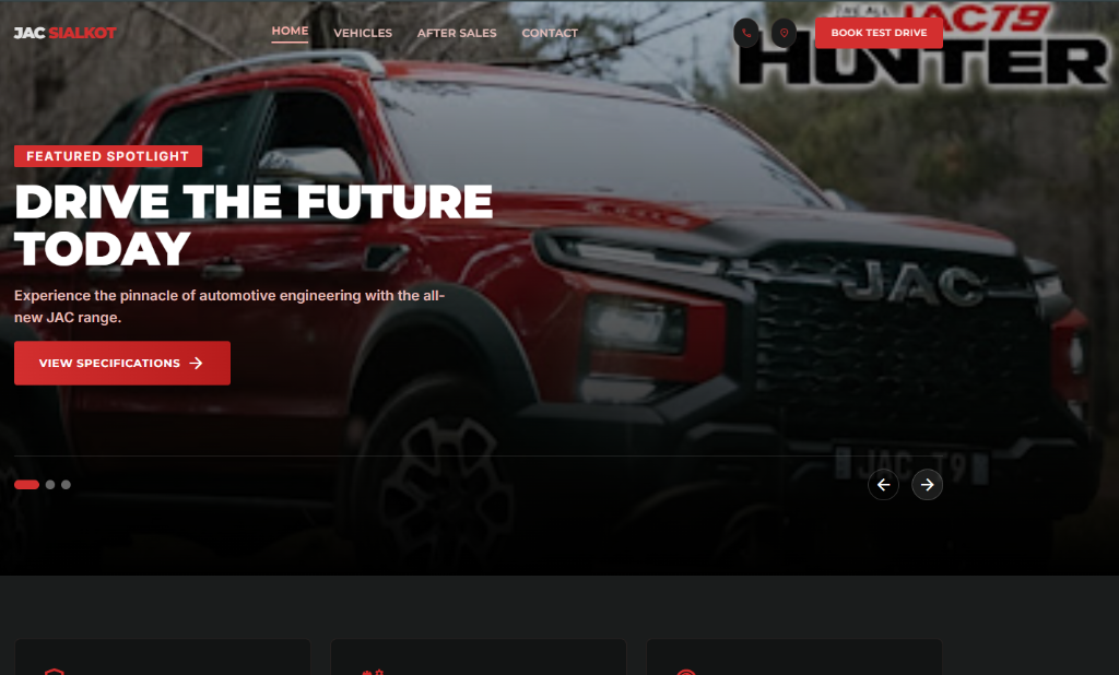 JAC Sialkot Corporate Portal
