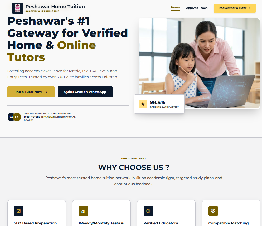 Peshawar Home Tuition Platform